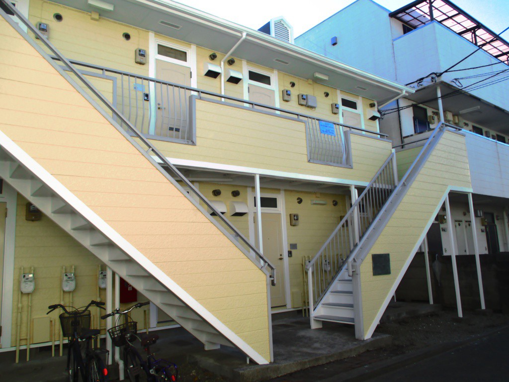 アパート外壁塗装　屋根塗装施工例