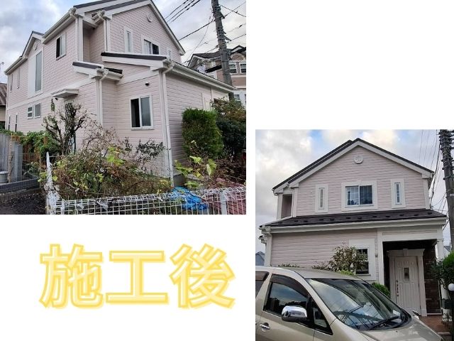 川崎市 外壁塗装 アステックペイント㈱ 超低汚染リファイン1000MF-IR ベビーピンク