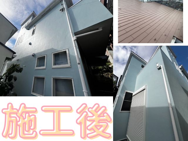 町田市 外壁塗装 アステックペイント㈱ 超低汚染リファイン1000Si-IR パストグリーン